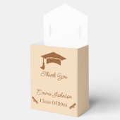 シンプルブラウンとベージュのカスタマイズ卒業 フェイバーボックス (オープン)