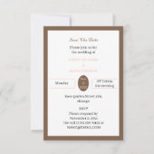 シンプルブラウンカスタム セーブザデート (正面)