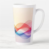 シンプルブラウンカモダンワイコーヒー カフェラテマグ (右)