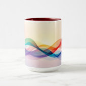 シンプルブラウンカモダンワイコーヒー マグカップ (中央)