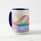 シンプルブラウンカモダンワイコーヒー マグカップ (正面左)