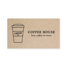 シンプルブラウンカモダンワイコーヒー