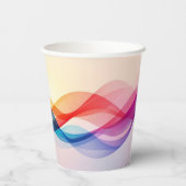 シンプルブラウンカモダンワイコーヒー 紙コップ (裏面)