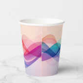 シンプルブラウンカモダンワイコーヒー 紙コップ (右)