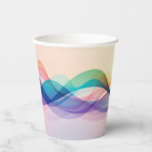 シンプルブラウンカモダンワイコーヒー 紙コップ (正面)