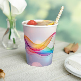 シンプルブラウンカモダンワイコーヒー 紙コップ