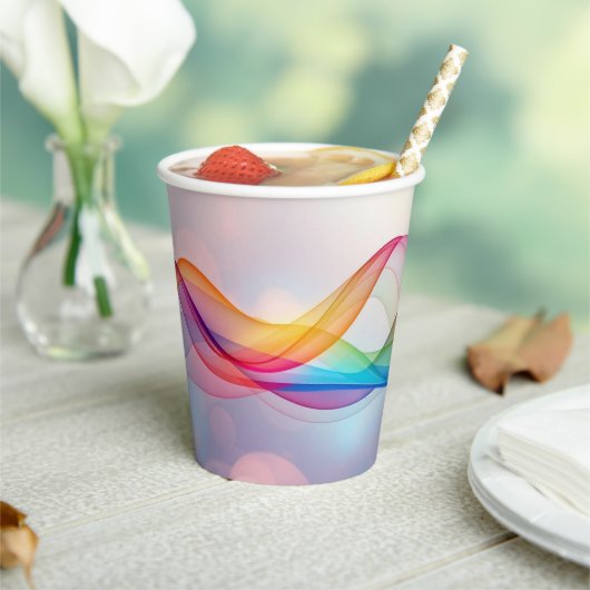 シンプルブラウンカモダンワイコーヒー 紙コップ (インサイチュ)