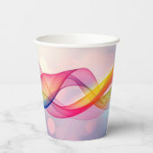 シンプルブラウンカモダンワイコーヒー 紙コップ (裏面)