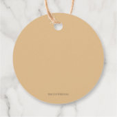 シンプルブラウン植物亀 フェイバータグ (裏面)