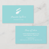 シンプルブラシとコームのカスタムヘアスタイリスト 名刺 (正面/裏面)