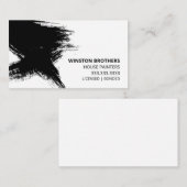 シンプルブラシストロークハウスペインター 名刺 (正面/裏面)