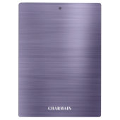 シンプルブラシメタルミッドナイト クリップボード (裏面)