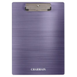 シンプルブラシメタルミッドナイト クリップボード