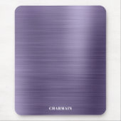 シンプルブラシメタルミッドナイト マウスパッド (正面)