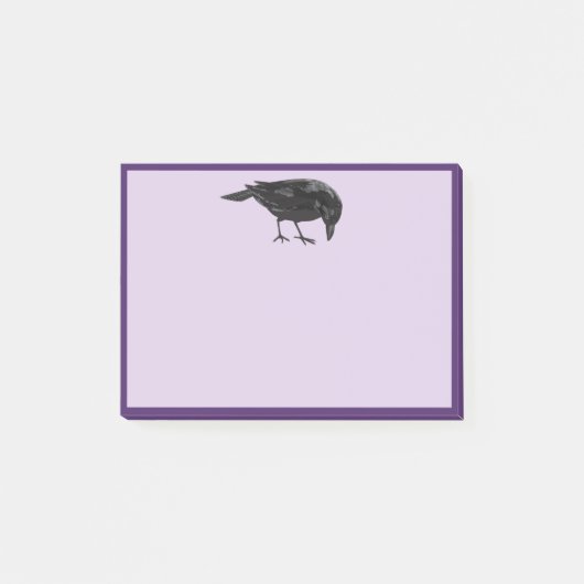 シンプルブラックのRavenノート ポストイット (正面)