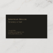 シンプルブラックはかりで測金ゴールド 名刺 (正面)