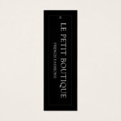 シンプルブラックぶら下がったズ表示価格ラベル (正面)