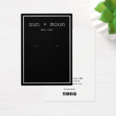 シンプルブラックアモダンーリングジュエリー表示 (デスク)