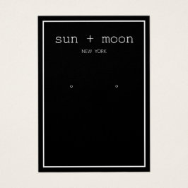 シンプルブラックアモダンーリングジュエリー表示