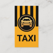 シンプルブラックイエロータクシーライン 名刺 (正面)