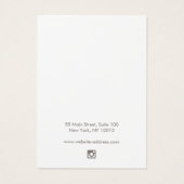 シンプルブラックイヤリング表示カード (裏面)