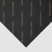 シンプルブラックカスタムビジネスブランドロゴ印刷 薄葉紙 (詳細)