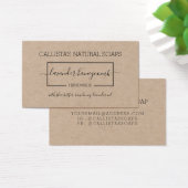 シンプルブラッククラフト石鹸の包装製品ラベル (デスク)