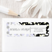 シンプルブラッククリエイティブプロフェッショナル差出人住所 ラベル (インサイチュ)