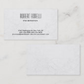 シンプルブラックグレーパターン背景名刺 名刺 (正面/裏面)