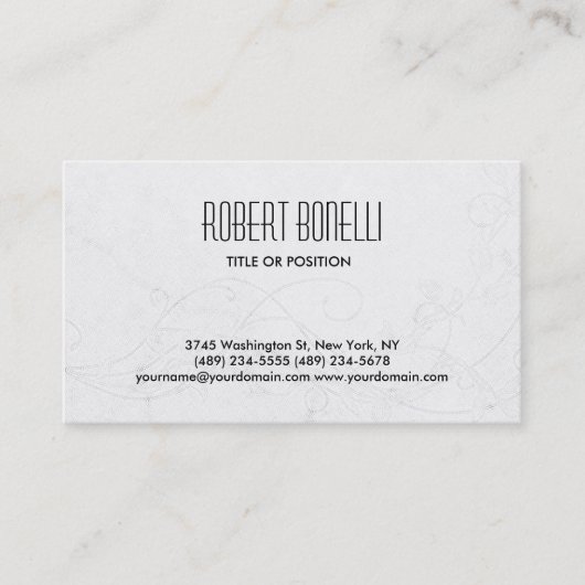 シンプルブラックグレーパターン背景名刺 名刺 (正面)