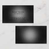 シンプルブラックグレープレーンモダン名刺 名刺 (正面/裏面)