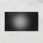 シンプルブラックグレーホワイトプレーンモダン名刺 名刺 (裏面)