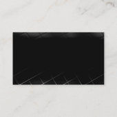 シンプルブラックグレーホワイトプレーンモダン名刺 名刺 (裏面)
