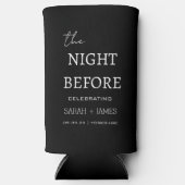 シンプルブラックザナイトリハーサル スリム缶クーラー (正面)