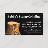 シンプルブラックスタンプ研削 名刺 (正面)