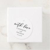 シンプルブラックタイポグラフィシモダンッフォーマルチ結婚ズ フェイバータグ (インサイチュ)