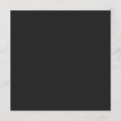 シンプルブラックノワールのモノグラム結婚披露宴 メニュー (裏面)