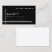 シンプルブラックフレームプロフェッショナル名刺 名刺 (正面/裏面)