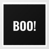 シンプルブラックブーハッピーハローウィン ウィンドウサイン (シート)