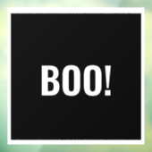 シンプルブラックブーハッピーハローウィン ウィンドウサイン (シート3)