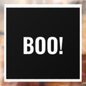 シンプルブラックブーハッピーハローウィン ウィンドウサイン (シート2)