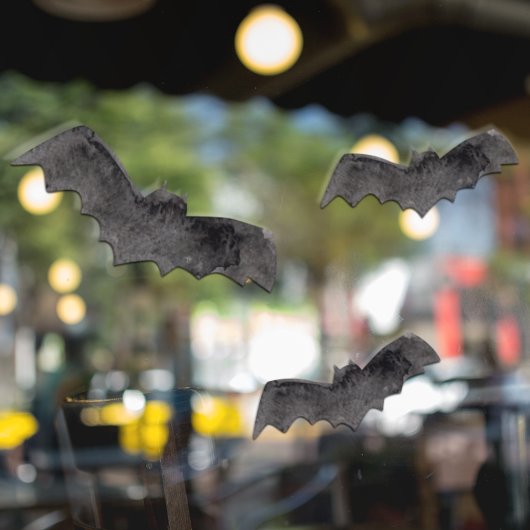 シンプルブラックブーハッピーハローウィン ウィンドウサイン