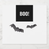 シンプルブラックブーハッピーハローウィン ビールラベル (シングルラベル)