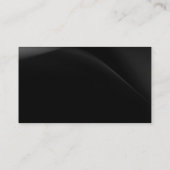 シンプルブラックプレーンモダン名刺 名刺 (裏面)