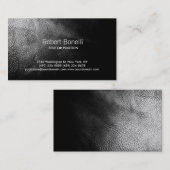 シンプルブラックプレーンモダン名刺 名刺 (正面/裏面)