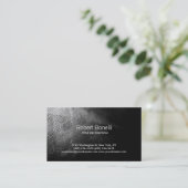 シンプルブラックプレーンモダン名刺 名刺 (スタンド正面)