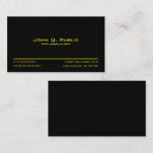 シンプルブラックプロフェッショナル 名刺 (正面/裏面)