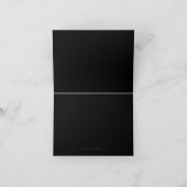 シンプルブラックミニマモダンリストサンキューカード サンキューカード (内部)