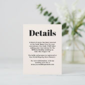 シンプルブラックミニマモダンリスト詳細 エンクロージャーカード (スタンド正面)