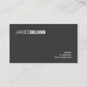 シンプルブラックモダンクリエイティブプロフェッショナル 名刺 (正面)